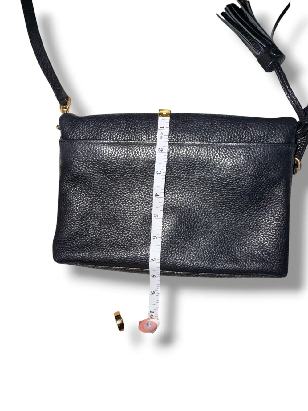 TORY BURCH McGraw Foldover Crossbody Bag - Black